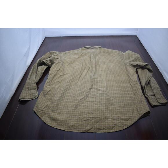 Polo Ralph Lauren Dress Shirt Classic Long Sleeve Plaid Mens Size 17.5 XL - Picture 8 of 8